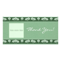 Thank You Flowers 4 Photo Card Template