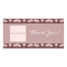 Thank You Flowers 4 Photo Card Template