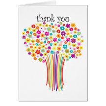 thank you flowers card