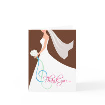 Thank you for being my bridesmaid - Chocolate Greeting Card