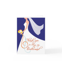 Thank you for being my bridesmaid - Navy Blue
