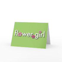 Thank You For Being My Flowergirl! Card