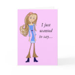 Thank You For Being My Teacher Greeting Card