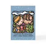 Thank you for being there when I needed a friend Greeting Cards