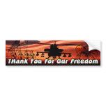 Thank You For Our Freedom 3 bumper stickers