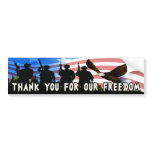 Thank You For Our Freedom 4 bumper stickers