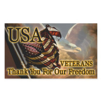 Thank You For Our Freedom America Rectangular Stickers