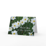 Thank You for Sympathy, Narcissus Flowers cards