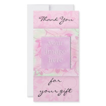 Thank you for the gift -pink photocard photo cards