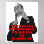 Thank You For Voting For Me posters