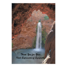 Thank You for Your Sympathy, Waterfall Secret Personalized Invites