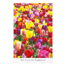 Thank You for Your Thoughtfulness stationery Tulip