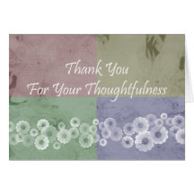 Thank You - Four Squares Greeting Card