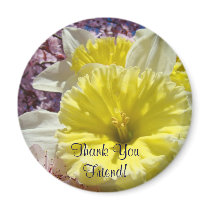 Thank You Friend! magnet Bright Spring Daffodils