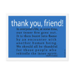 Thank You, Friend! Post Card