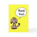 Thank you! (funny dog) greeting cards
