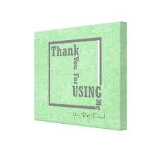 thank you gallery wrapped canvas