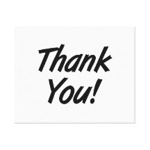Thank You Gallery Wrapped Canvas