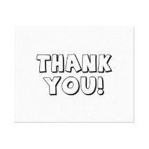 Thank You Gallery Wrapped Canvas