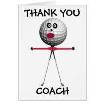 Thank You Golf Coach Card