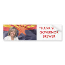 THANK YOU GOVERNOR BREWER BUMPER STICKERS