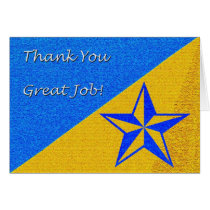 Thank You Great Job Star cards