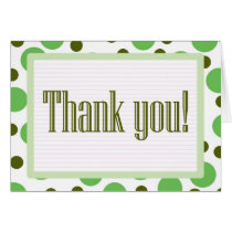 Thank You Green Dots cards