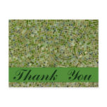 thank you green tiles postcard