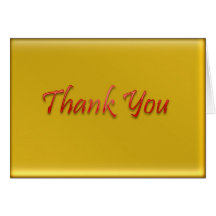 Thank You Greeting Card