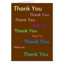 Thank You, Greeting Card