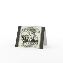 Thank You Groomsmen Cards