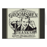 Thank You Groomsmen Cards
