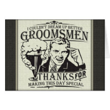 Thank You Groomsmen Cards