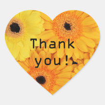 THANK YOU HEART STICKERS