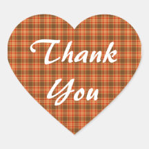 Thank You Heart Stickers