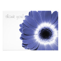 thank you herbera flower card custom announcements