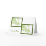 Thank You (Hospitality) Card Template; White Lime 