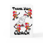Thank you Ice Hockey Coach Greeting Cards