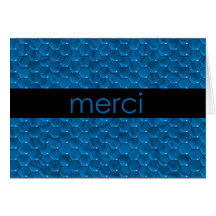 Thank You in French Merci Cards