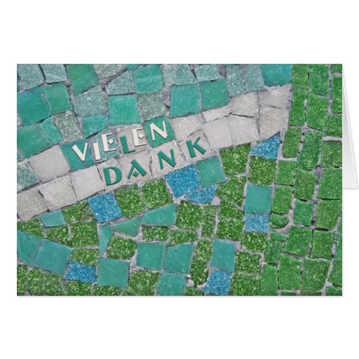Thank You in German Greeting Card