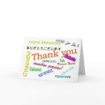 Thank you in Many Different Languages Card