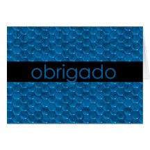 Thank You in Portuguese Obrigado Cards