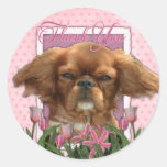 Thank You - King Charles Cavalier - Ruby Stickers