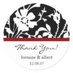 Thank You Labels, Black Floral Top