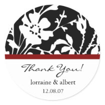 Thank You Labels, Black Floral Top