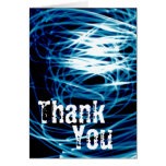 Thank You Light-Paint Blue Photo Card