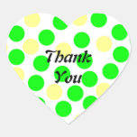 Thank You Love heart sticker
