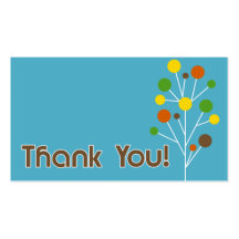 Thank You - Modern Tree Business Cards