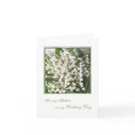 Thank you Mom, Wedding. White Lily of the valley. cards