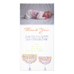 Thank You Note Baby Girl Photo Card Template